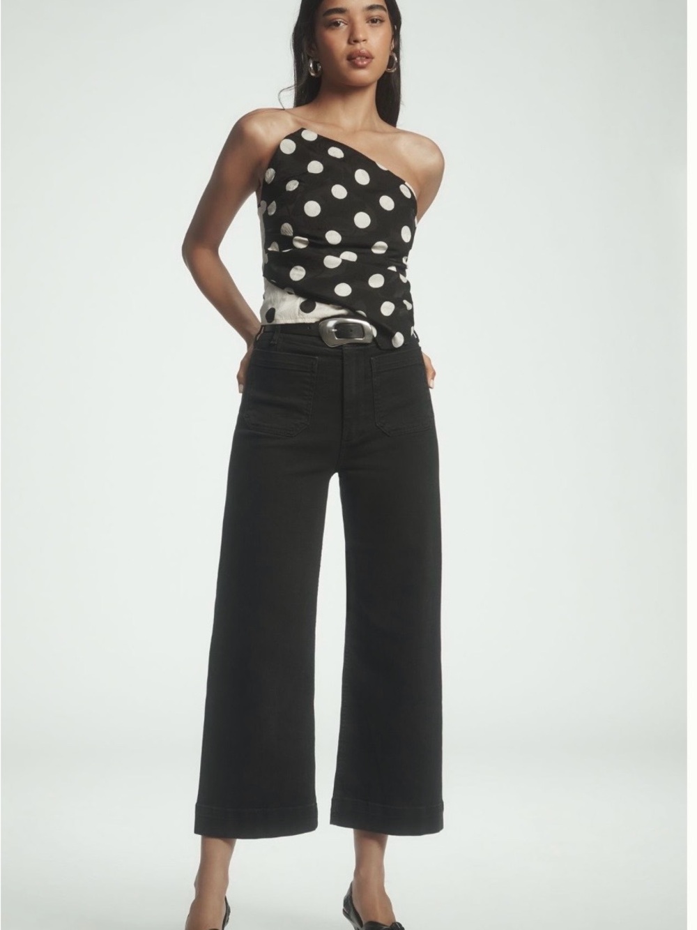 Maeve The Colette Wide-Leg High-Rise Jeans NWT